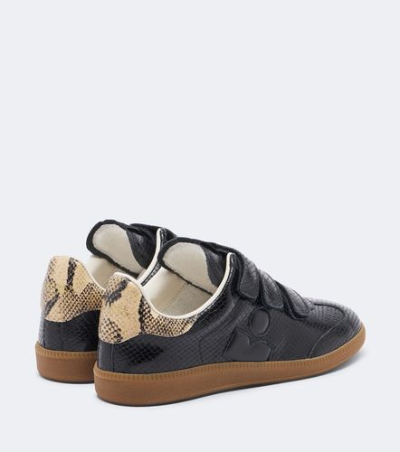 Baskets Beth en cuir façon serpent - Isabel Marant - Modalova