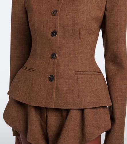 Veste péplum en laine vierge - Magda Butrym - Modalova