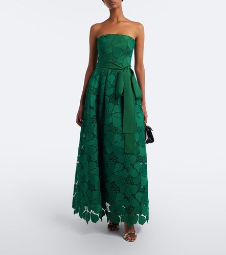 Robe longue bustier en guipure - Elie Saab - Modalova