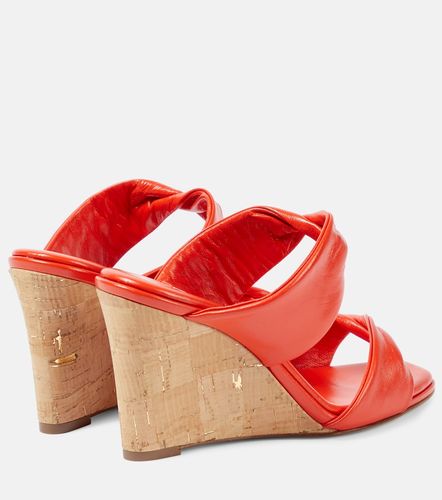 Sandales compensées Twist en cuir - Aquazzura - Modalova