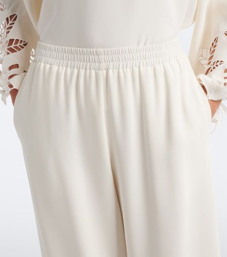 Pantalon ample en soie mélangée - Oscar de la Renta - Modalova