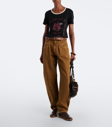 Baskets Beth en cuir façon serpent - Isabel Marant - Modalova