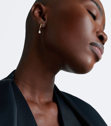 Boucles d'oreilles Bamboo Small en or 18 ct et diamants - Anita Ko - Modalova