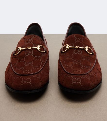Mocassins Jordaan Horsebit GG en daim - Gucci - Modalova