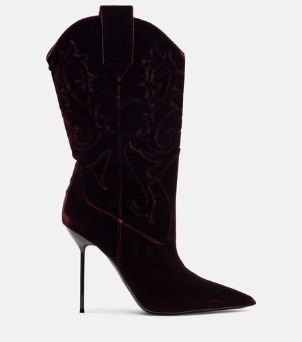 Bottines Lidia 105 en velours - Paris Texas - Modalova