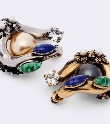 Boucles d'oreilles à perles et cristaux - Etro - Modalova