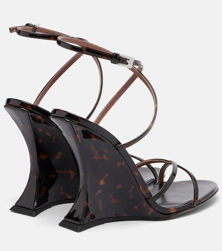 Sandales compensées Nina en cuir verni - Paris Texas - Modalova