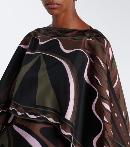 Robe longue Marmo and Dune en soie - Pucci - Modalova