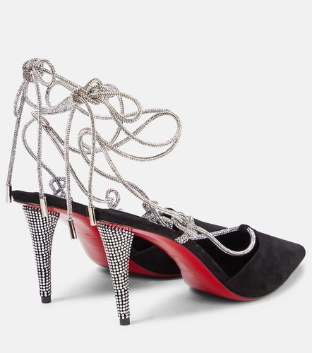 Escarpins Astrid Lace Strassita 85 en daim - Christian Louboutin - Modalova