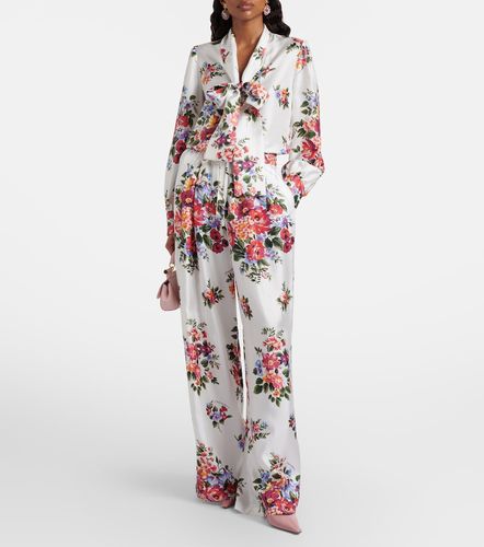 Blouse en soie à fleurs - Dolce&Gabbana - Modalova