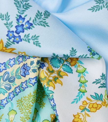 Foulard en sergé de soie à fleurs - Etro - Modalova