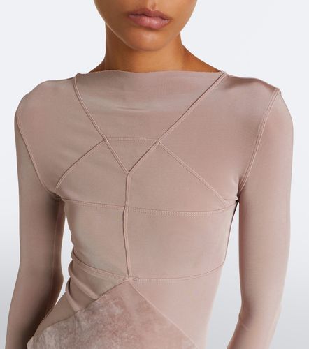 Robe longue Combo en velours et tulle - Rick Owens - Modalova