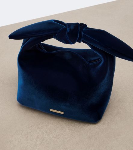 Sac à main Bow Tie Mini en velours - Aquazzura - Modalova
