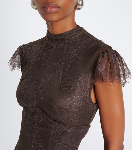 Robe longue Zephyra en dentelle et tulle - De La Vali - Modalova