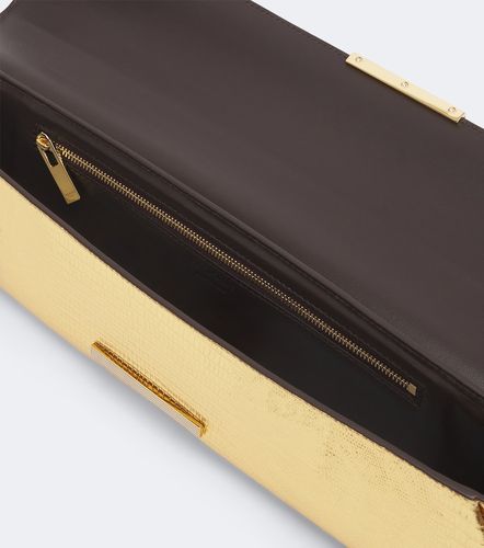 Pochette en cuir métallisé façon croco - Balmain - Modalova