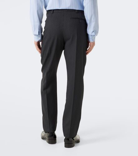 Pantalon droit en laine à rayures - Saint Laurent - Modalova