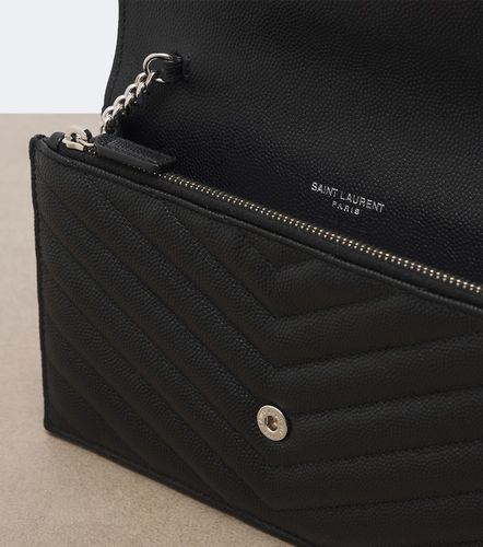 Portefeuille à chaîne Cassandre en cuir - Saint Laurent - Modalova