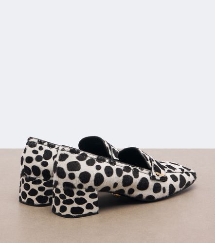 Mocassins en cuir façon poulain - Prada - Modalova