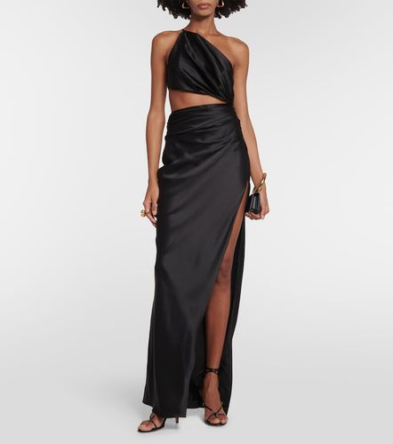 Robe longue asymétrique en soie - The Sei - Modalova