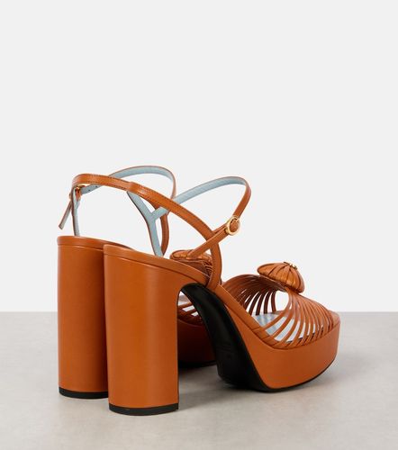 Sandales Royal 115 à plateau en cuir - Valentino Garavani - Modalova