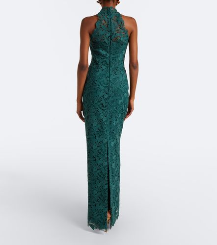 Robe longue en guipure - Monique Lhuillier - Modalova