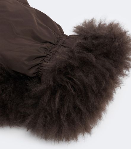 Moufles en duvet et shearling - Yves Salomon - Modalova