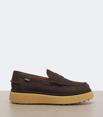 Mocassins en daim à plateforme - Tod's - Modalova