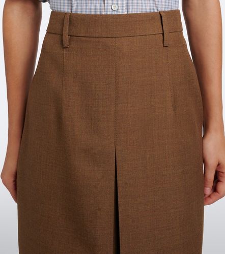 Prada Jupe midi en laine vierge - Prada - Modalova