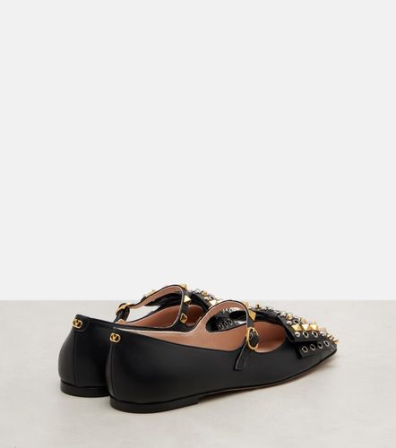 Ballerines Bowow en cuir à ornements - Valentino Garavani - Modalova
