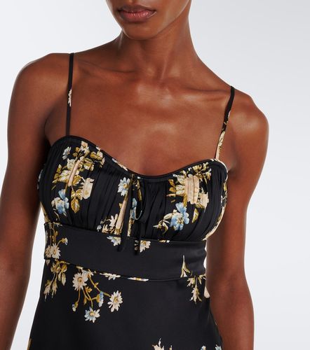 Robe midi Kieren en soie mélangée - Veronica Beard - Modalova