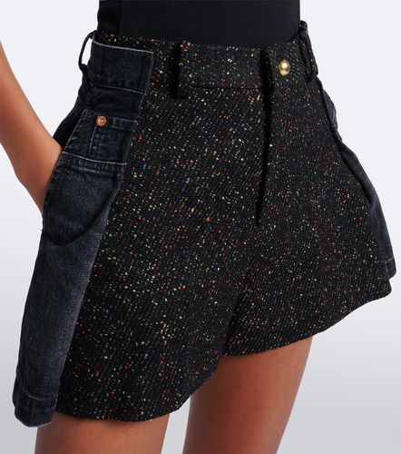Short en denim, laine, coton et soie - Sacai - Modalova