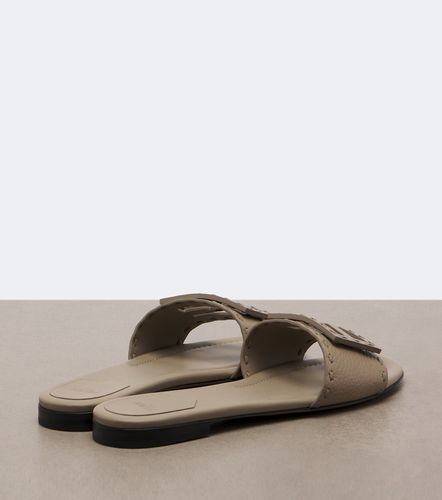 Fendi Mules Tube FF en cuir - Fendi - Modalova