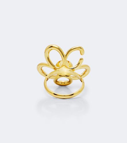 Bague à fleurs et cristaux - Oscar de la Renta - Modalova