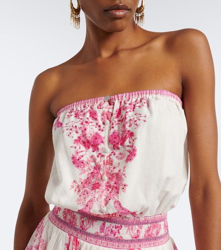 Robe en coton à imprimé et ornements - Camilla - Modalova