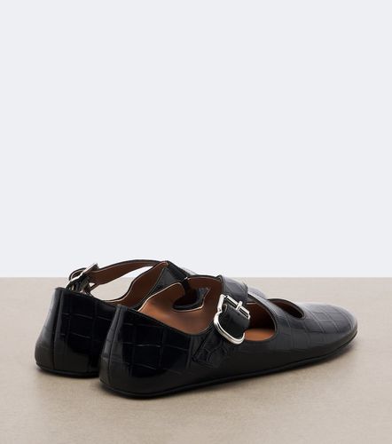 Alaïa Ballerines en cuir façon croco - Alaia - Modalova