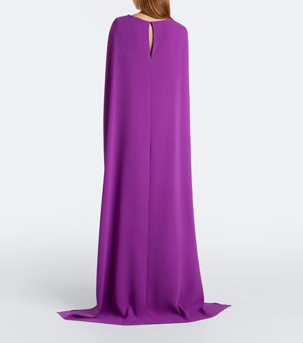 Robe longue en soie mélangée à ornement - Oscar de la Renta - Modalova