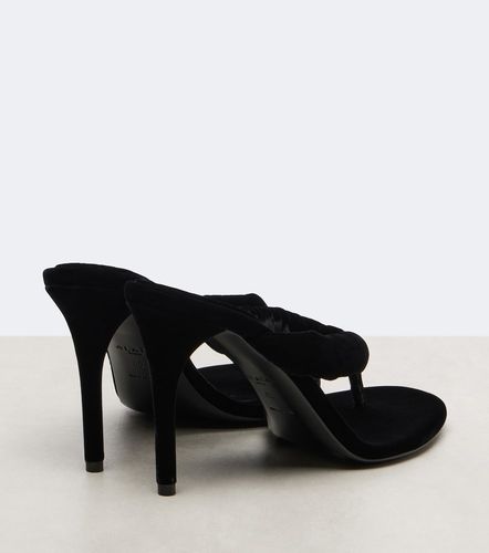 Alaïa Mules 90 en velours - Alaia - Modalova