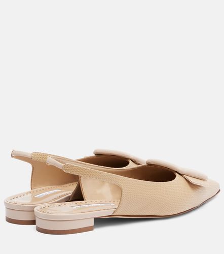 Ballerines slingback Maylura en cuir embossé - Manolo Blahnik - Modalova
