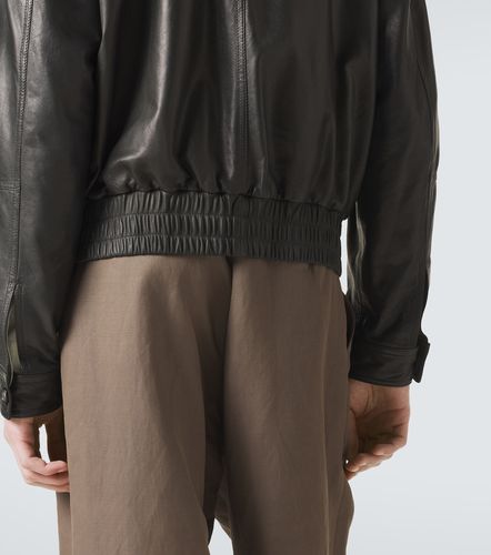 Veste bomber Archivio en cuir - Giorgio Armani - Modalova