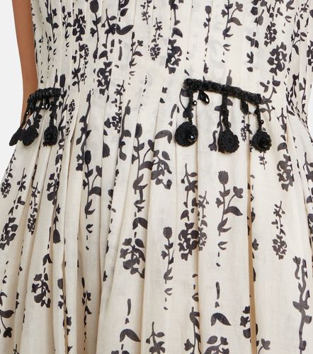 Robe midi en coton à fleurs et ornements - 'S Max Mara - Modalova