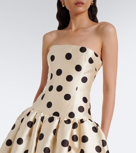 Robe longue Leyla en satin à pois - The New Arrivals Ilkyaz Ozel - Modalova