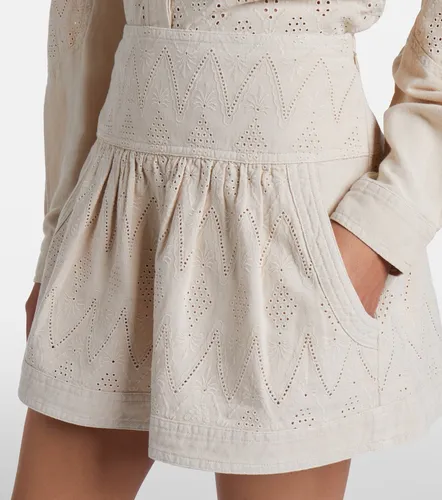 Mini-jupe Kelise en coton à broderies anglaises - Marant Etoile - Modalova