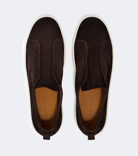 Santoni Baskets slip-on en daim - Santoni - Modalova