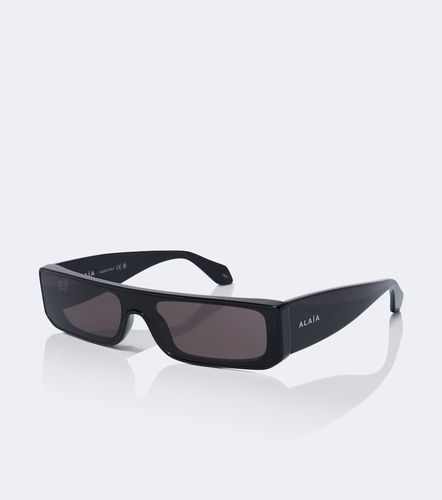 Alaïa Lunettes de soleil rectangulaires Lettering Logo - Alaia - Modalova