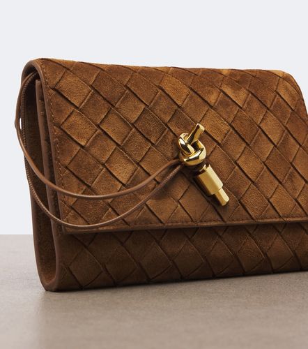 Pochette Andiamo en daim Intrecciato - Bottega Veneta - Modalova