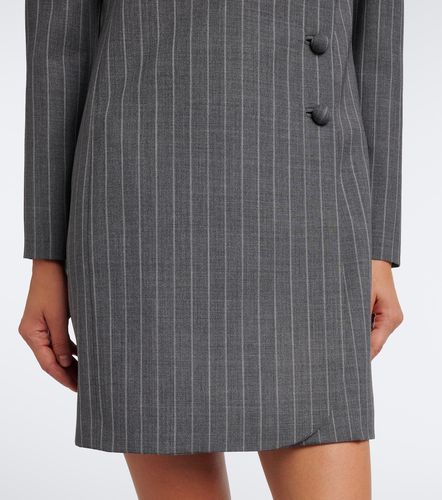 Robe blazer en laine vierge à rayures - Valentino - Modalova