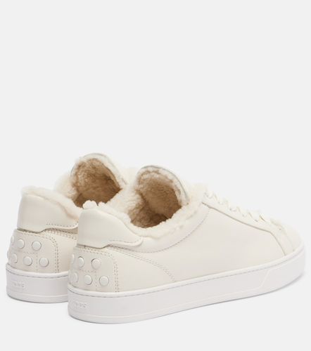 Baskets Cassetta en cuir et shearling - Tod's - Modalova