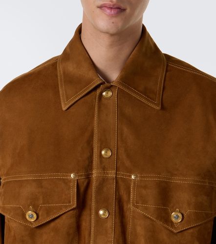Versace Veste blouson en daim - Versace - Modalova