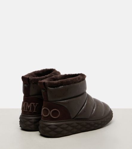 Bottines après-ski Xan en cuir et shearling - Jimmy Choo - Modalova