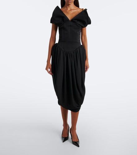 Robe midi en coton et soie - Magda Butrym - Modalova